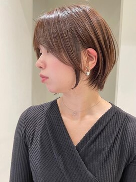 ゴカン バイ ジル ブラン 名古屋(Gokan by JIL BLAN) ハイライトバレイヤージュダブルカラーショートカット30代40代