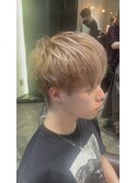 メンズホワイトショート