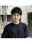 スパイキーショート×ピンパーマ