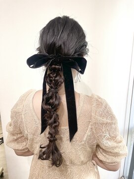 ゼスト 中野店(ZEST) 【ZEST中野/KOTOMI】編み下ろしアレンジ/お呼ばれヘア