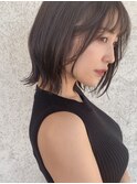 外ハネボブ/切りっぱなしボブ/顔周りレイヤー/30代40代