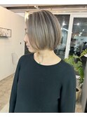 バレイヤージュ白髪ぼかし