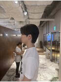 韓国ヘア襟足あり長さないセンターパート