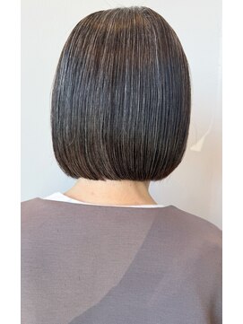 【大人可愛い】纏まりの良いワンレンボブ　伸ばしたい方オススメ