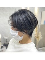 イル(iLu.)&nbsp;ショート/ネイビーショート/ダークネイビー/マッシュショート