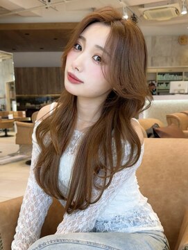 グランド(GRAND) セミロング30代40代縮毛矯正レイヤー前髪なし前髪あり表参道