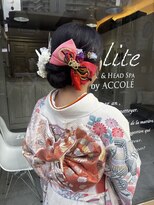 アコレ カリテ 草津店(ACCOLE qualite)&nbsp;タイトシニヨン/二十歳の集い/MAYA