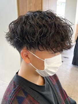 エルマーク 梅田(L-MARK) 波巻きスパイラル/シャドウパーマ/サーフカール/men's/メンズ