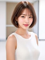 ルービック 高槻(Rubik's) 大人可愛いひし形ショートボブ×透明感カラー