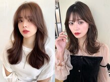王道韓国レイヤーカット♪顔周りで【色気】も【上品さ】も叶う。骨格に合わせた韓国レイヤーカット。