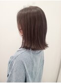外はねミディアム/ハイライト/白髪ぼかし
