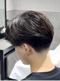 ニュアンスパーマフェザーパーマセンターパート毛流れパーマ
