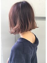 ブラン 梅田(Blanc)&nbsp;【Ｂｌａｎｃ】パッツンボブ×オレンジ