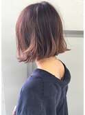 【Blanc】パッツンボブ×オレンジ