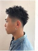 黒髪×フェード【メンズサロン/梅田/JR大阪/西梅田/北新地】