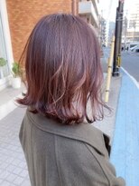 エース 荒江店(ase.) ピンクベージュ　大人艶カラー　暖色系カラー　赤髪