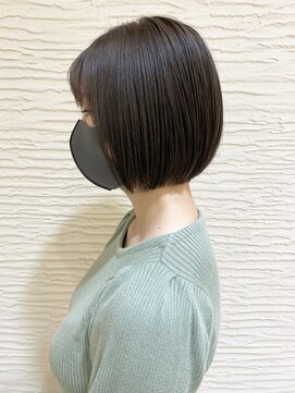 モリオ フロム ロンドン サッポロファクトリー店(morio FROM LONDON) 【morio】札幌ボブ 暗髪ぷつっと収まるボブ