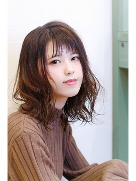 ヘアーアトリエ ラフェル(hair atelier Rafel) シースルーひし形ボブ
