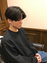 ヒロギンザバーバーショップ 神楽坂店(HIRO GINZA BARBER SHOP)&nbsp;流行りセンターマッシュ/コムドット／センター分け/カジュアル
