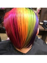 ヘアーメイク バレンタイン(hair make valentine) レインボーカラー