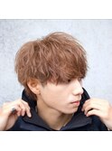熊本美容室【スパイラル×ミルクティーブラウン】