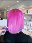 【W_SALON 河原町】ビビットピンク/グラデーション