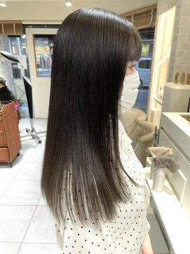 ネオリーブカフ 鶴ヶ峰店(Neolive caff) オリーブアッシュ ロング ダブルカラー