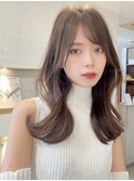 ミルクティーカラー ツヤカラー 透明感カラー 水越
