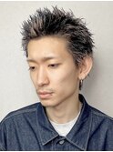 スパイキーショート ブリーチカラー