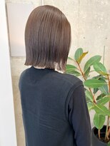 ノエ(noe) 切りっぱなしボブ×ベージュ