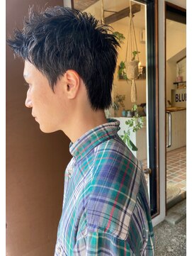 ブルー(BLUE) #BLUE スパイキーショート