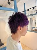 スパイキーパープルショート