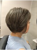 大人可愛いオフィスコンサバショートボブ2406