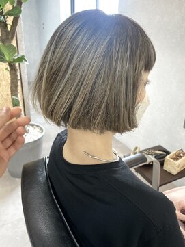 サニーサイドサロン(SUNNY SIDE SALON) エアタッチバレイヤージュ／ミニボブ/たまプラーザ