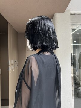 メゾンマイル 恵比寿(maison mile) ミニボブ/ぱつっとボブ/ダークグレー/透明感カラー[恵比寿駅]