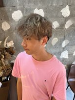 ソワ 四日市(soie)&nbsp;【soie吉村】ミルクティーベージュ/ツーブロマッシュ