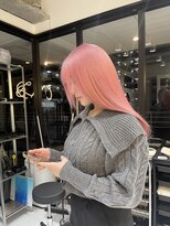髪屋 紬 【Chu】ハイトーン/ピンクカラー/ホワイトピンク/ブリーチ/韓国