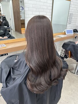 シエル フクオカ(CIEL FUKUOKA) ブリーチなしダブルカラー／オリーブブラウン