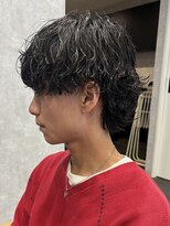 アビー(ABEY)&nbsp;メンズウルフ/刈り上げなし/波巻きパーマ