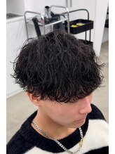 《王道波巻きパーマ》こなれ感が一気に出るため古着ファッションとの相性抜群＊[メンズ]