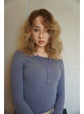 【KASUMI天神美容室】ブロンドベージュ×海外レイヤー