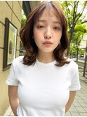 ミディアムレイヤースタイル