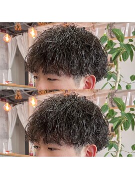 髪屋 紬 メンズ/メンズパーマ/メンズカット/波巻きパーマ