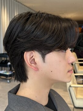 ノラギンザユー(NORA GINZA/U) 韓国ヘアフェザーパーマセンターパートカルマパーマメンズパーマ