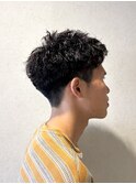 メンズツイストピンパーマ