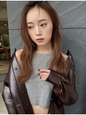 【MINX】くびれヘア＋くすみベージュハイライトカラー_表参道
