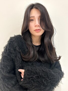 ニューヨークニューヨーク イオンスタイル東淀川店(NYNY) センター分け顔周りくびれカットレイヤーロングヘア