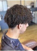 MEN’S HAIR/波巻きツイストスパイラル/リバースセンターパート