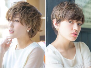 美容室 ヴィヴァーチェ 川間北口店(vivace)の写真/大人女性の魅力を引き立てるショートをご提案。髪質や骨格を丁寧に見極め、上品で扱いやすいスタイルに。