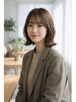 テンペランス(Temperance.)&nbsp;【大人可愛い】外ハネくびれボブ×透明感ショコラグレージュ